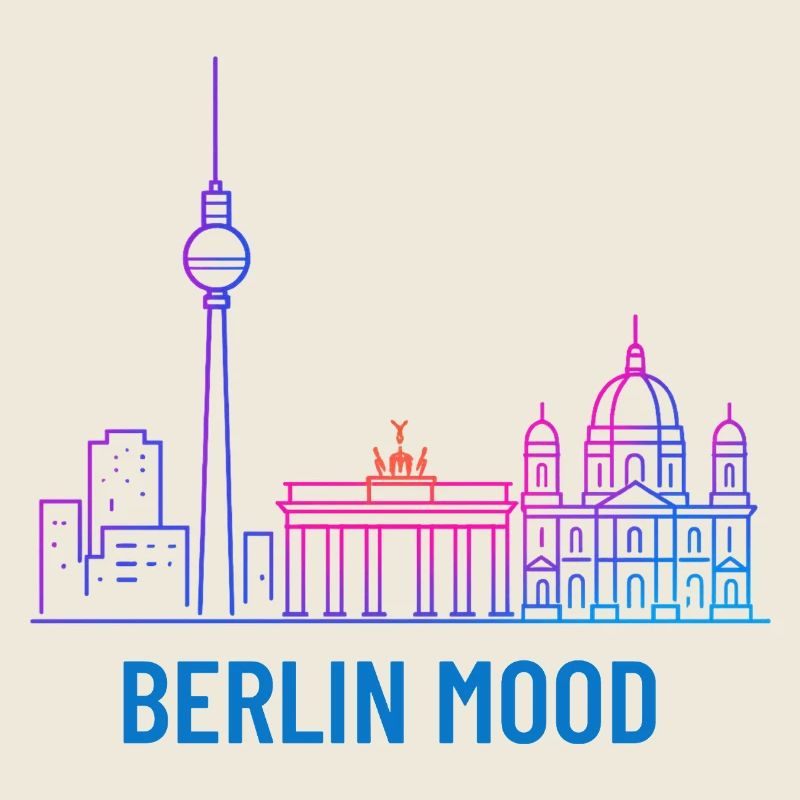 Berlin Mood Neon Skyline