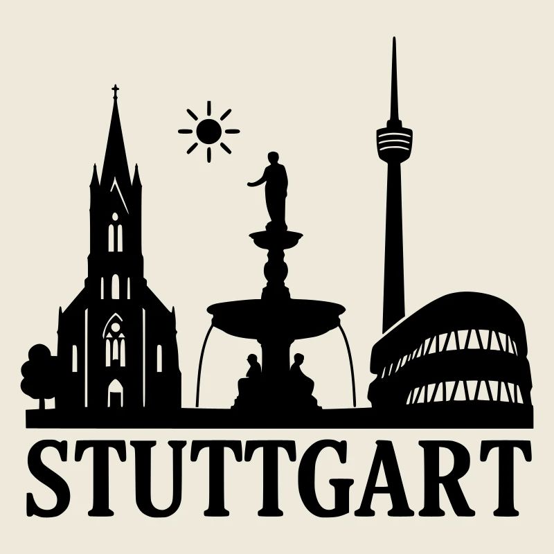 Stuttgart Silhouette Landmark