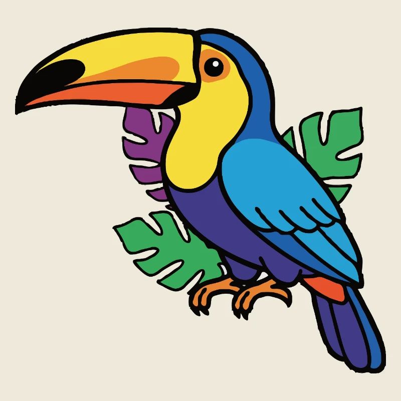 Colorful Tropical Toucan