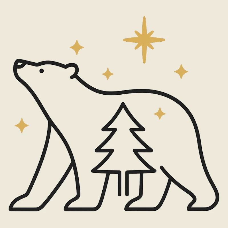 Polar Bear in the Star Forest