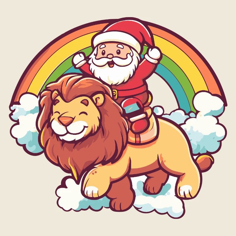 Lion Père Noël Noël