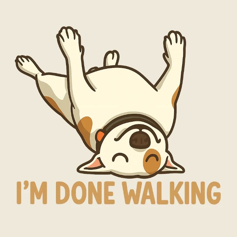 Done Walking Pup Cartoon