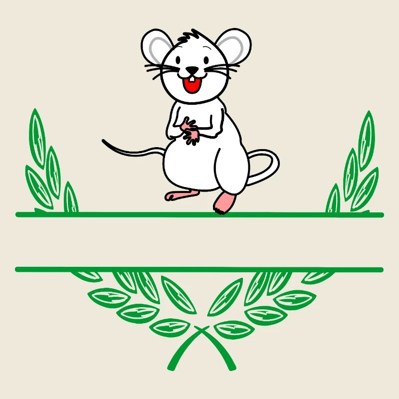Couronne de laurier souris avec espace de noms