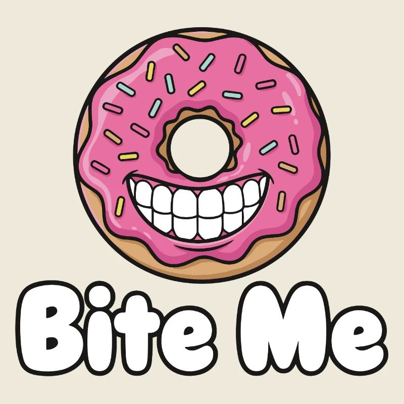 Sourire de donut à la mordre