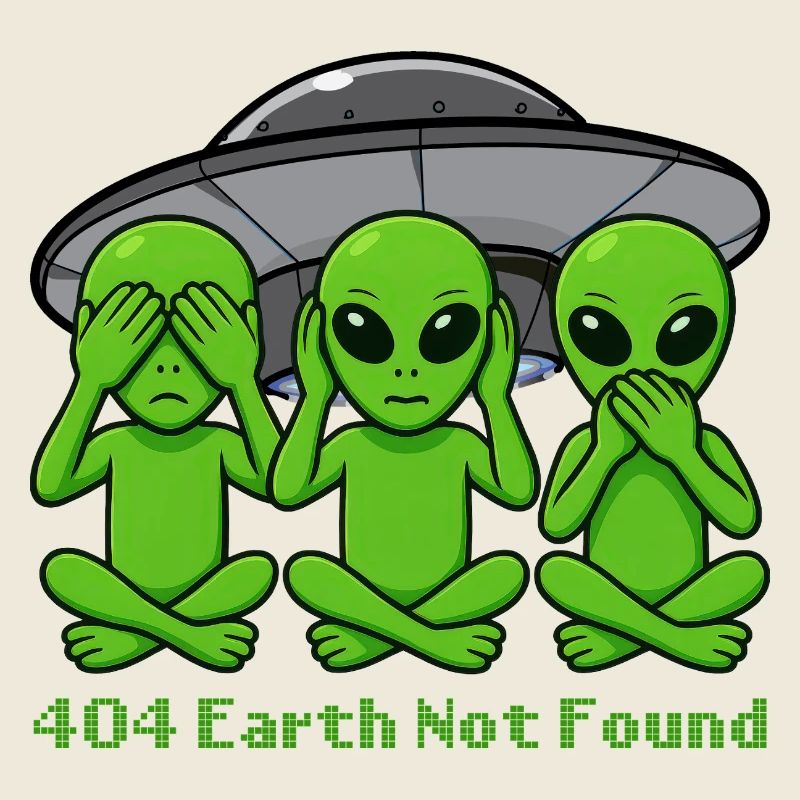 404 Alien Not Found – Drôle de design d’OVNI