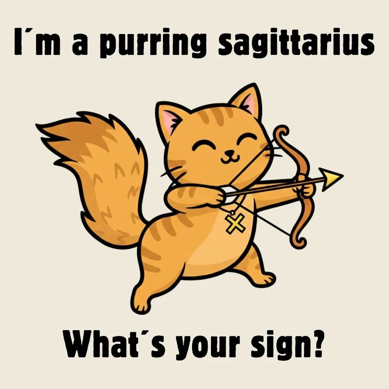 Chat du signe du zodiaque Chat du Sagittaire – Chat du zodiaque mignon