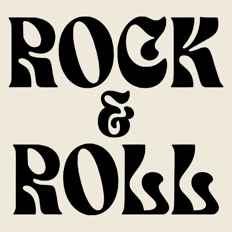 Conception du logo de la musique rock and roll