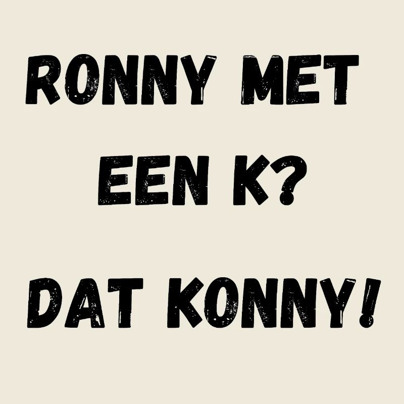 Ronny mit einem K