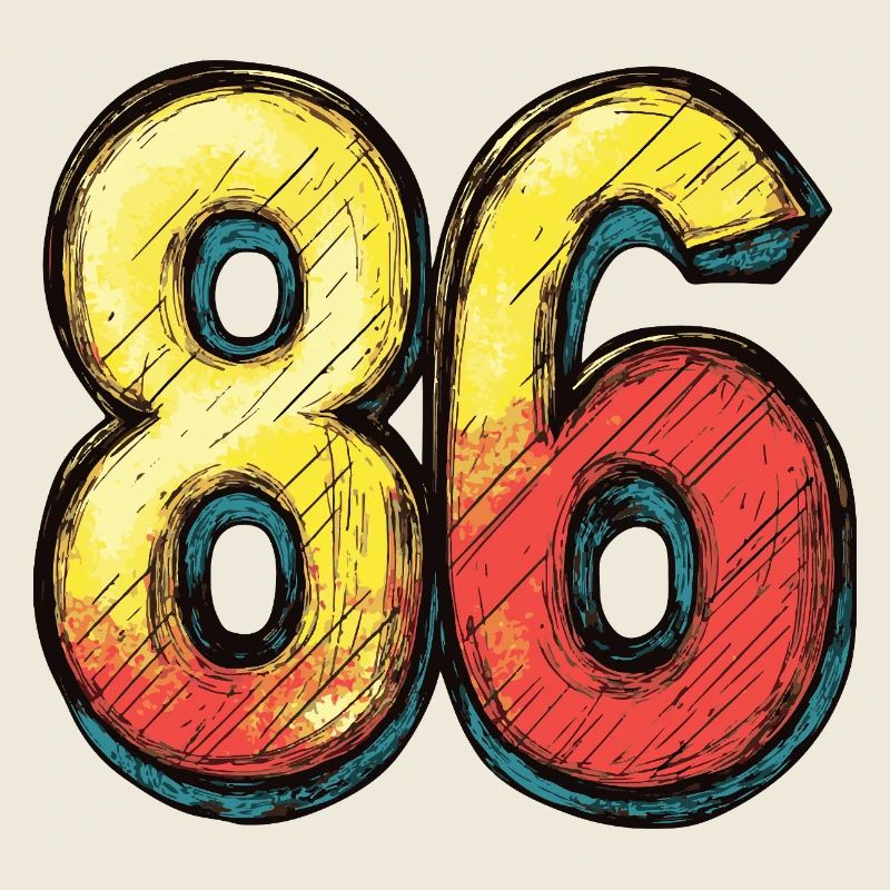 86 Nombre Coloré