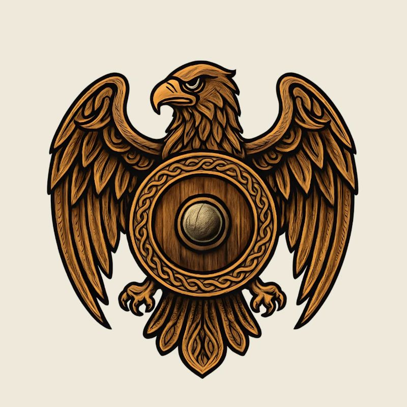 Goldener Adler Rundschild