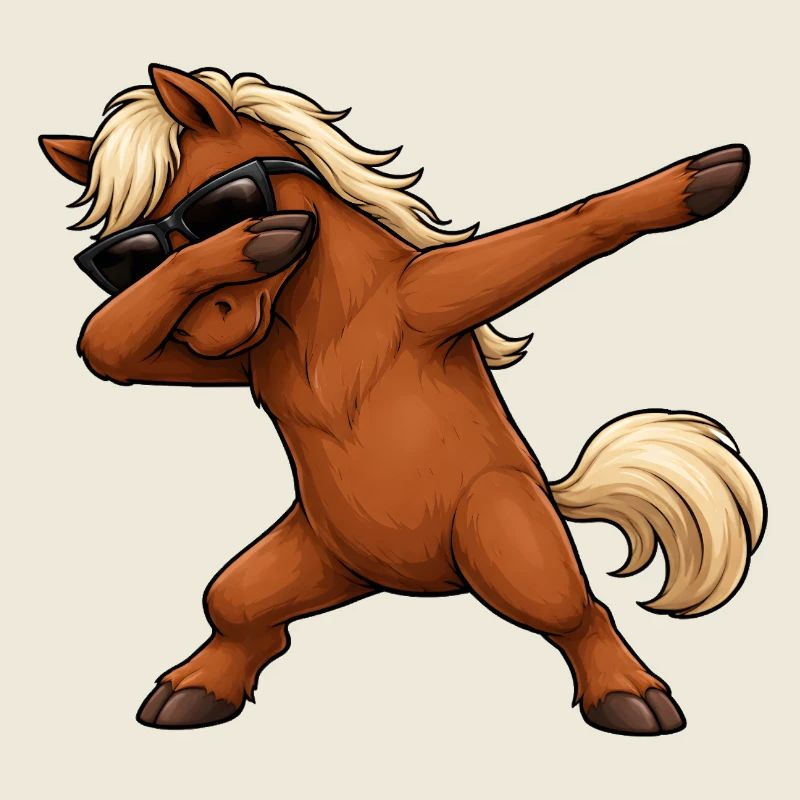 Dabbing Pferd