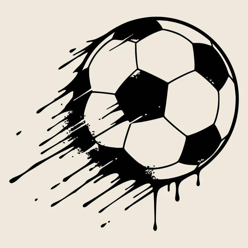 Fußball Action Graffiti