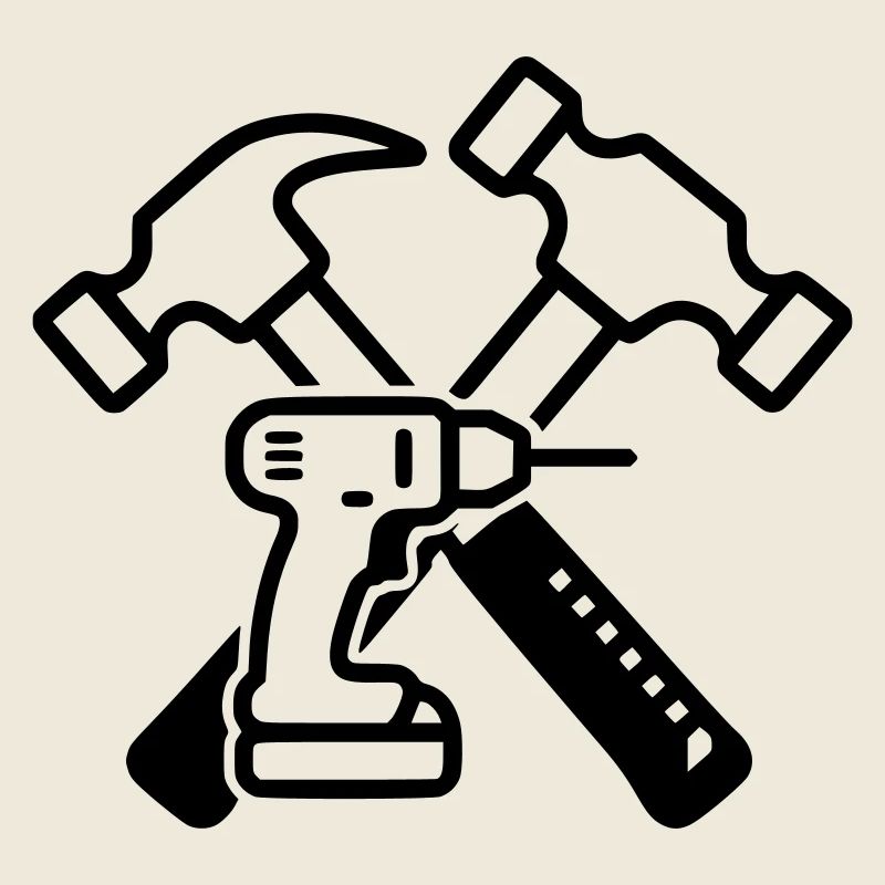 Tool Hammers Drills Outline