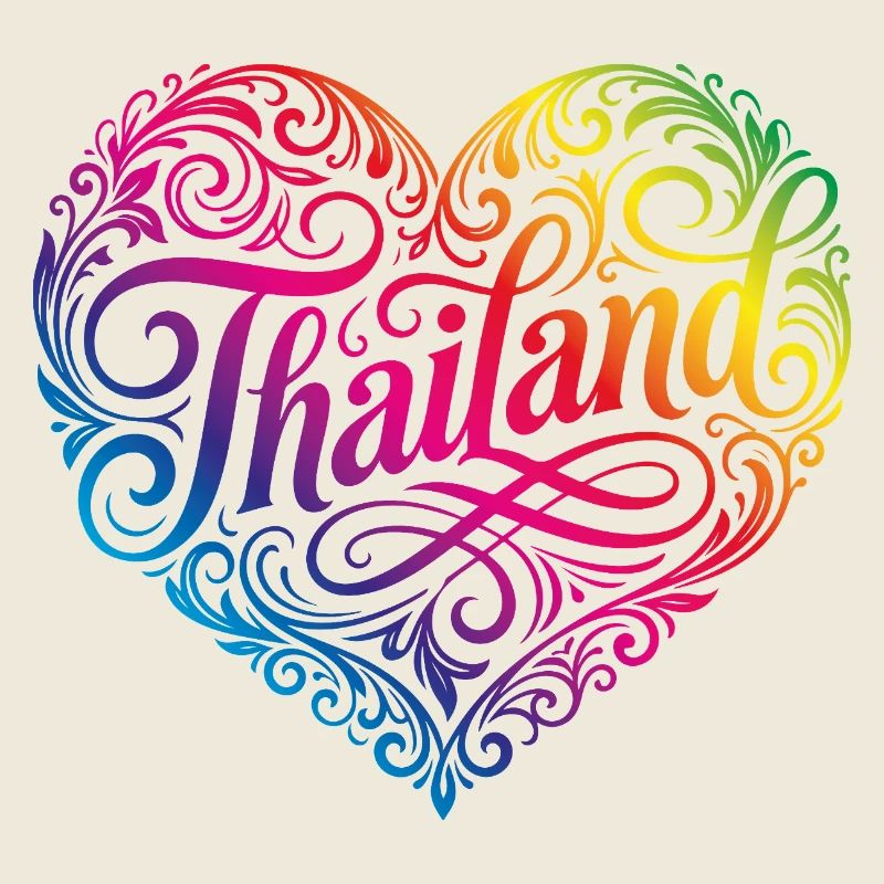 Thailand Herz Bunt