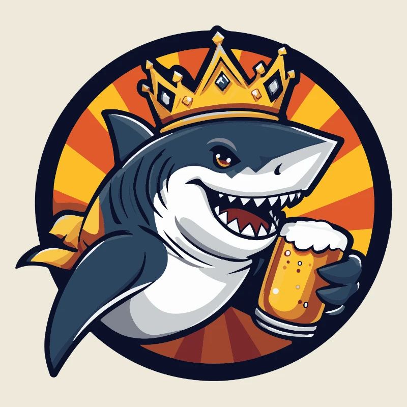 Bière de requin drôle
