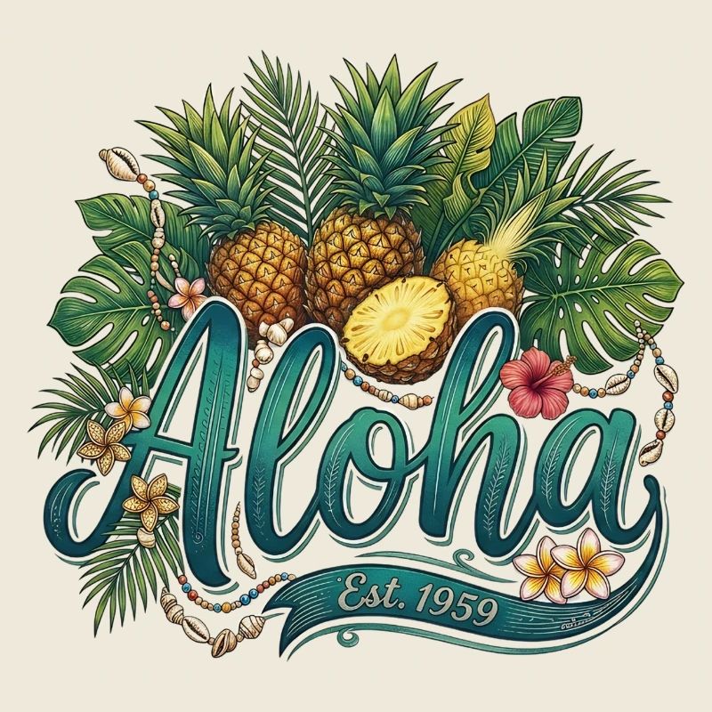 Aloha Pineapple Tropenstil