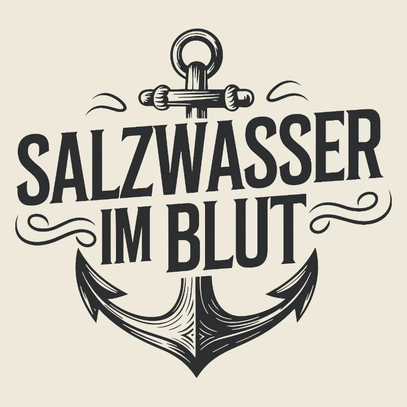 Salzwasser im Blut: Anker-Logo
