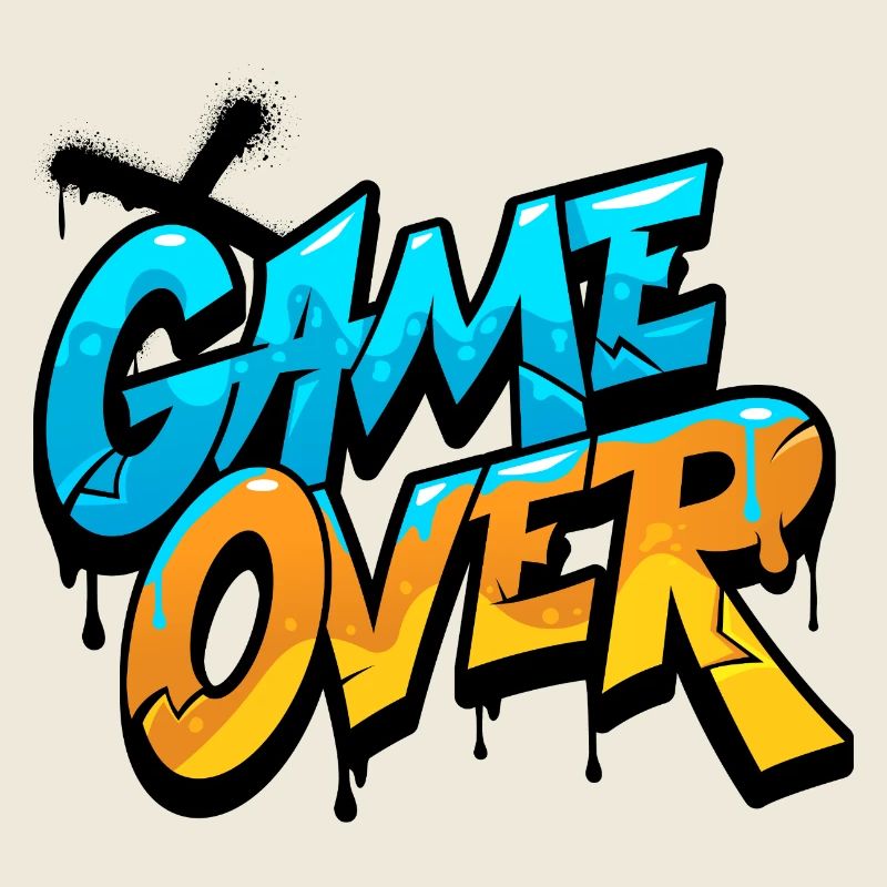 Game Over Graffiti Glow