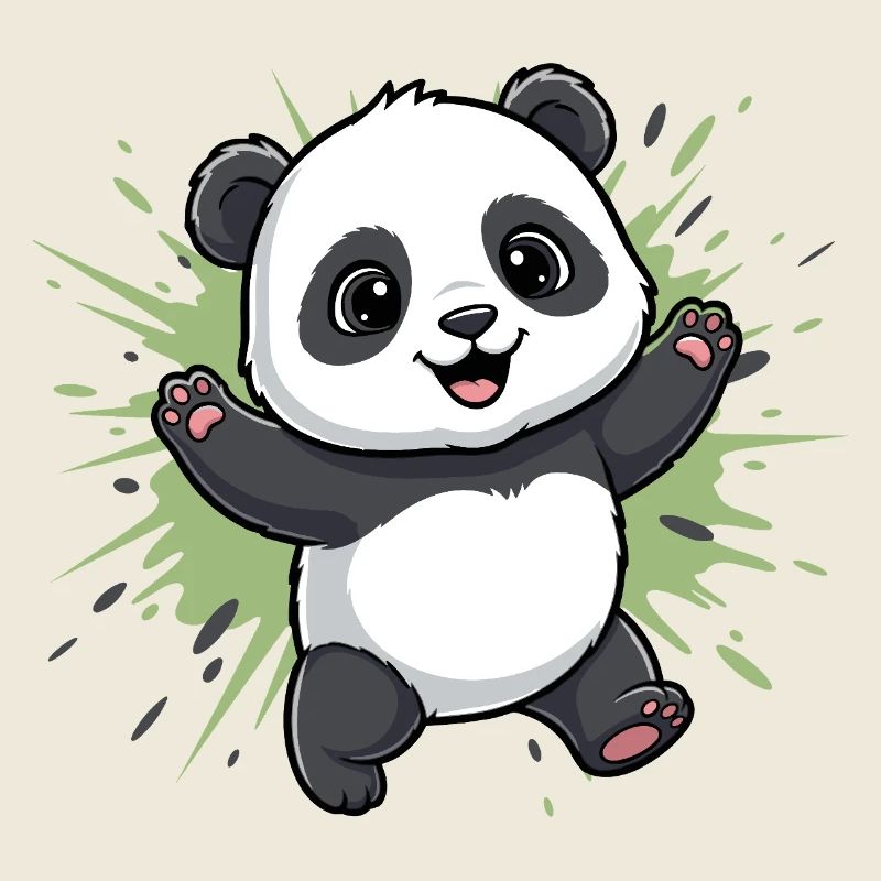 Kuschelpanda Spritz Hintergrund