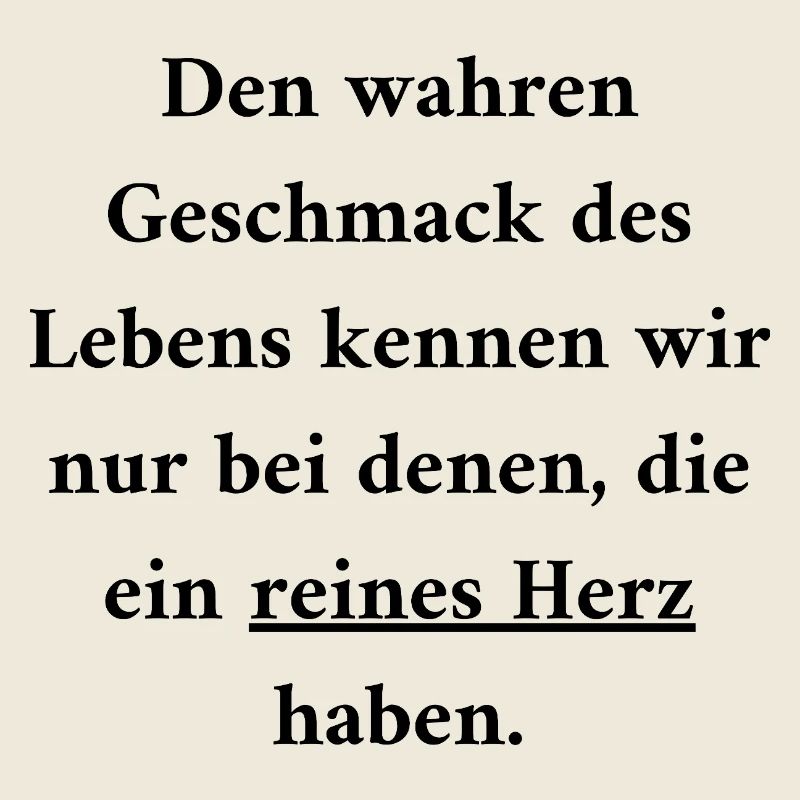 Reines Herz: Der wahre Geschmack des Lebens