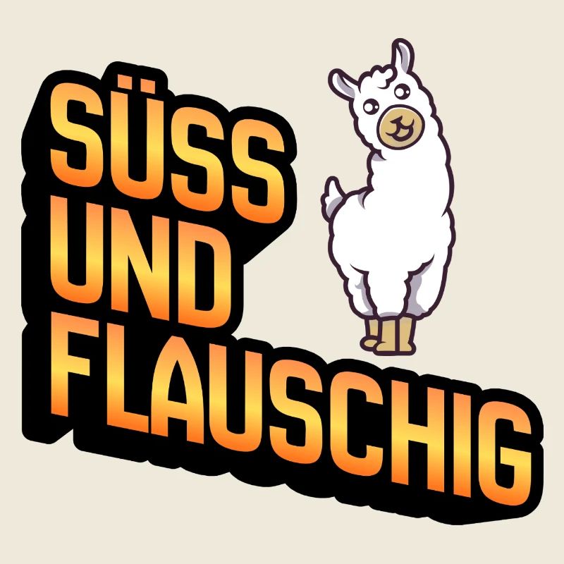 Süss und Flauschig Lama