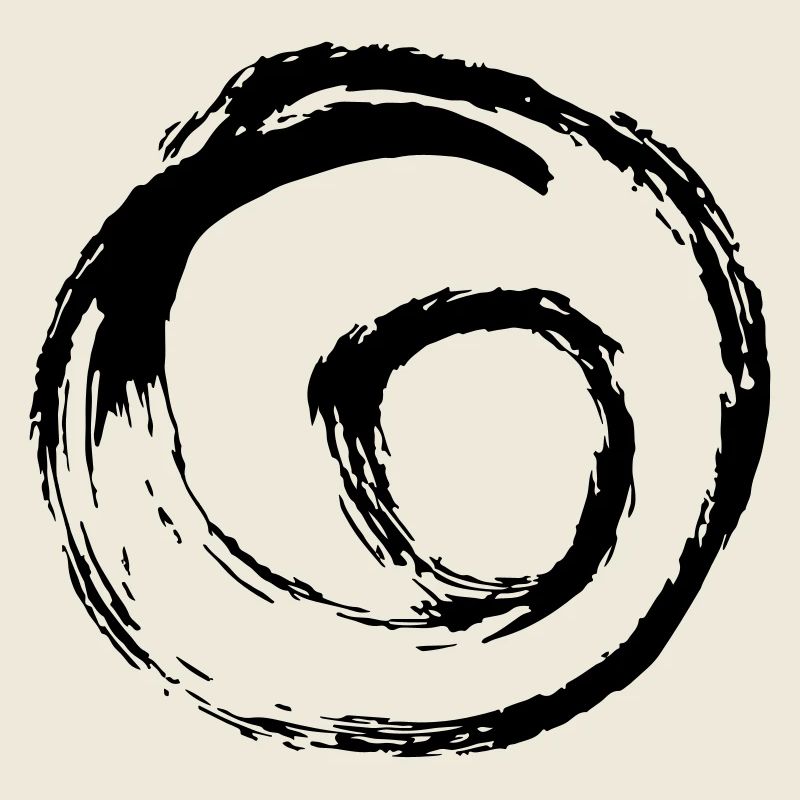 Wirbel Spirale Handgezeichnet Strudel Kreis Punkt