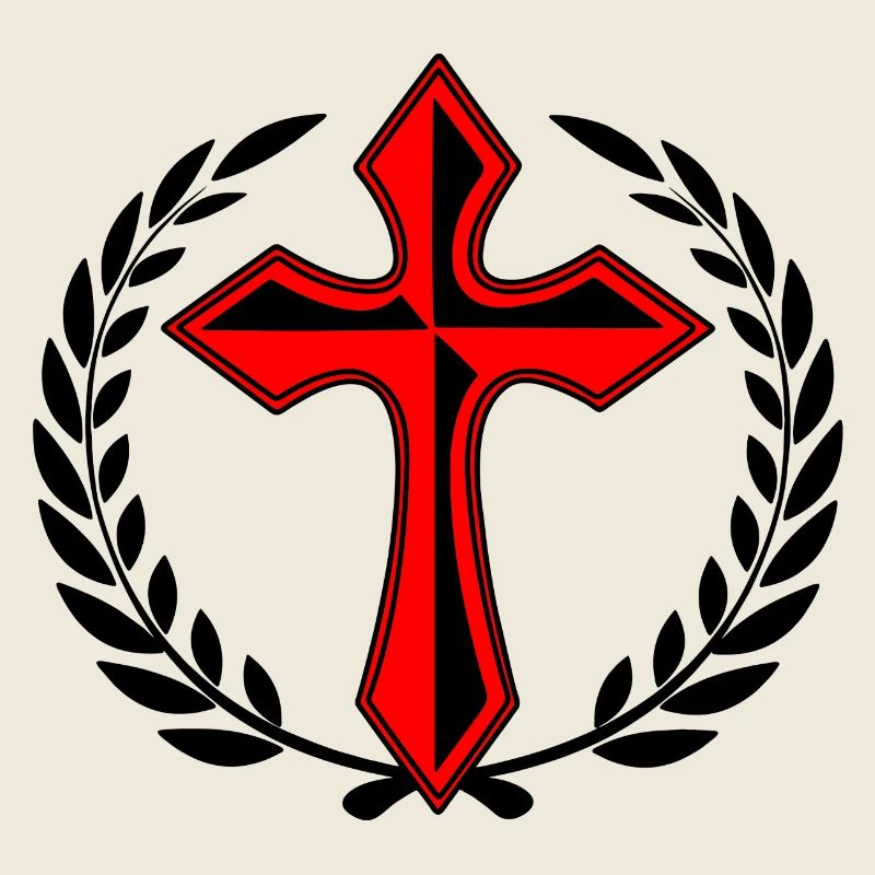 with in laurel wreath