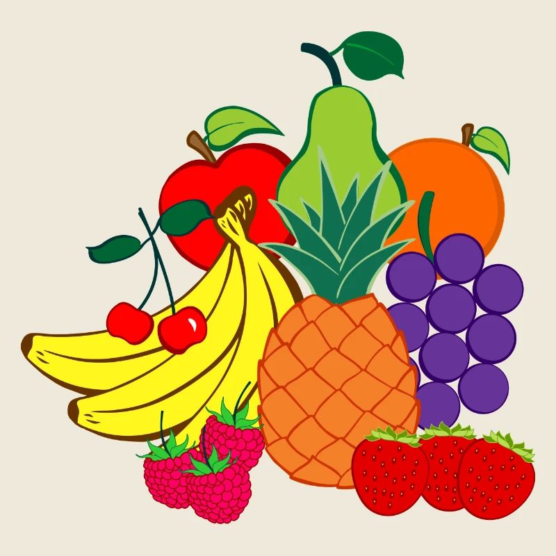 Diététicienne avec logo de fruits