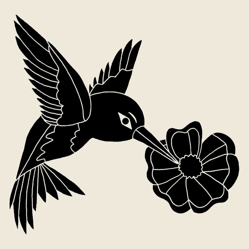 Schwarzer Vogel auf Nahrungssuche