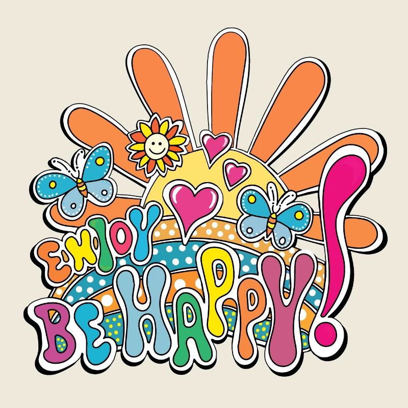 Bunte Freude Illustration