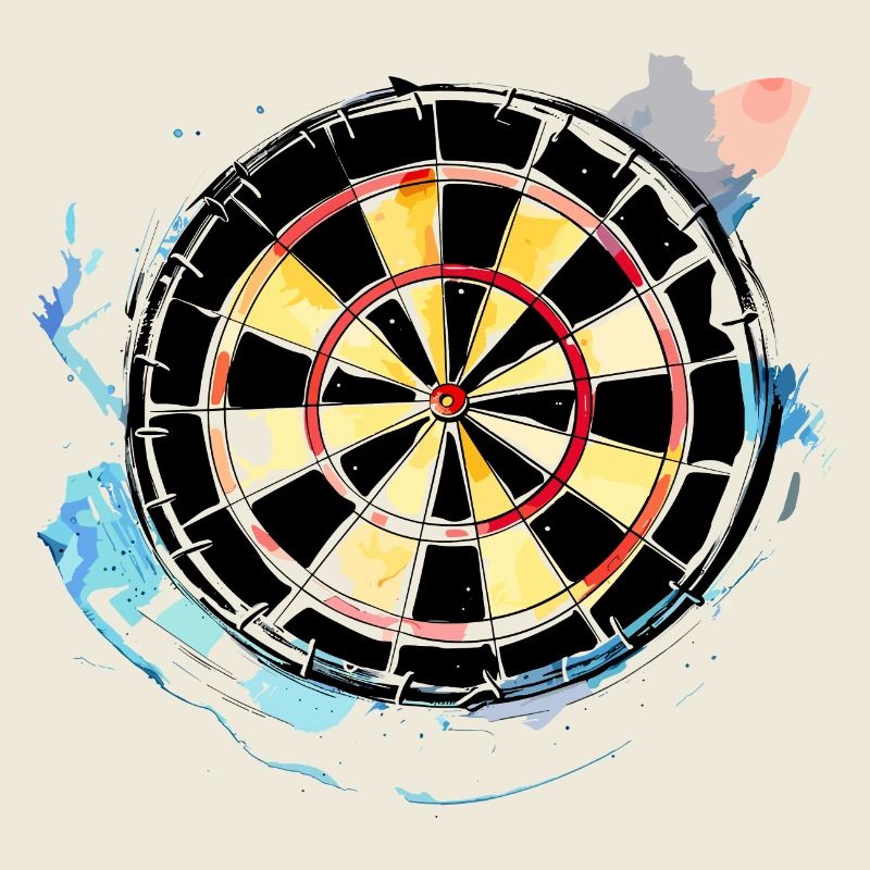 Dartscheibe Skizze