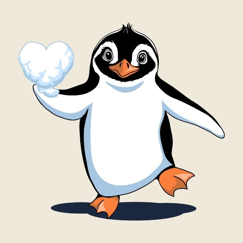 Verliebter Pinguin