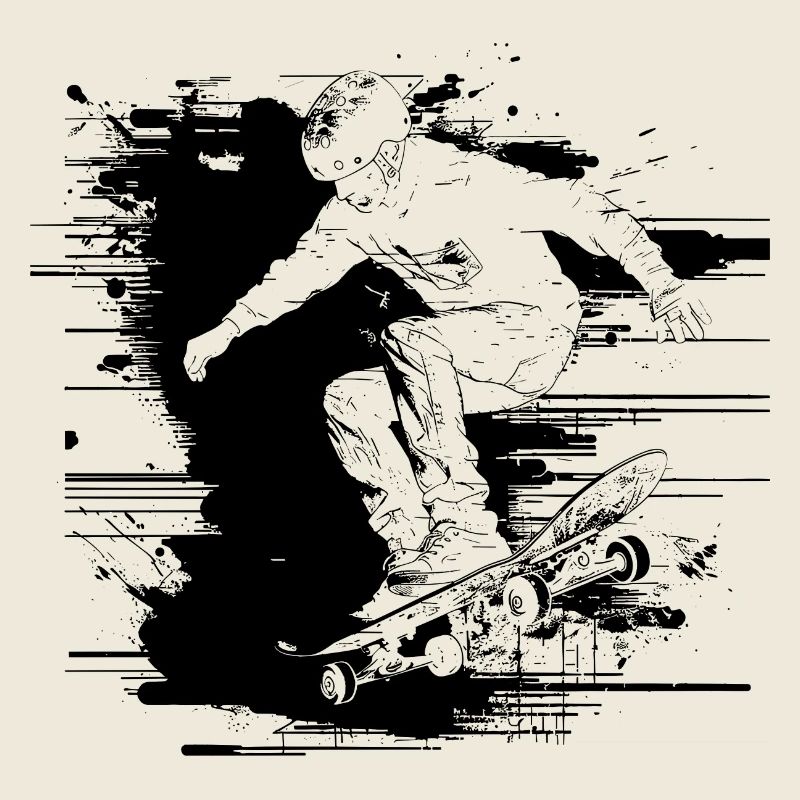 Dessin de skateur