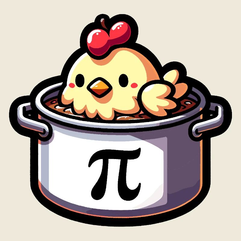 Pi Day Poulet Motif Pi Fans Fans de Maths Enseignants