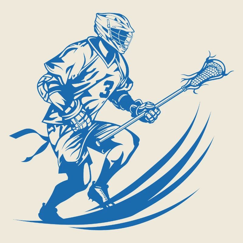 Lacrossespieler Grafik