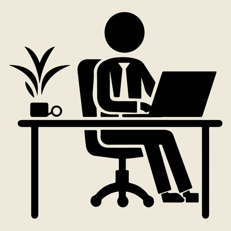 Arbeiter Computer Job Schreibtisch