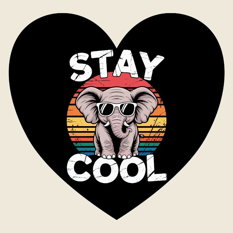 Stay Cool Éléphant Rétro