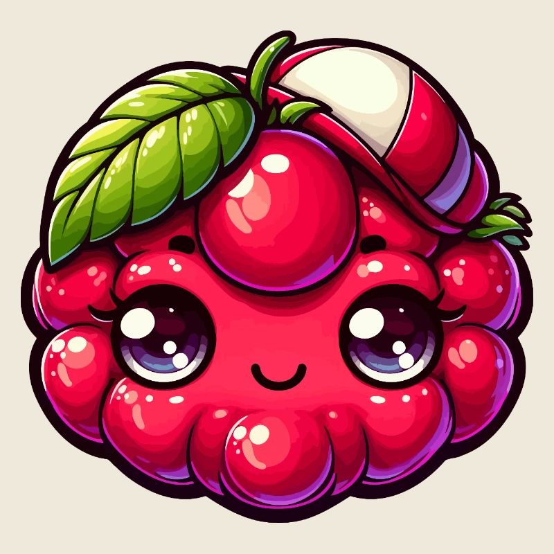 Kawaii Raspberry with Stunning Eyes