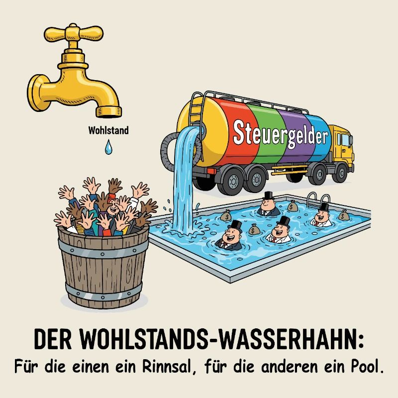 Der Wohlstands-Wasserhahn