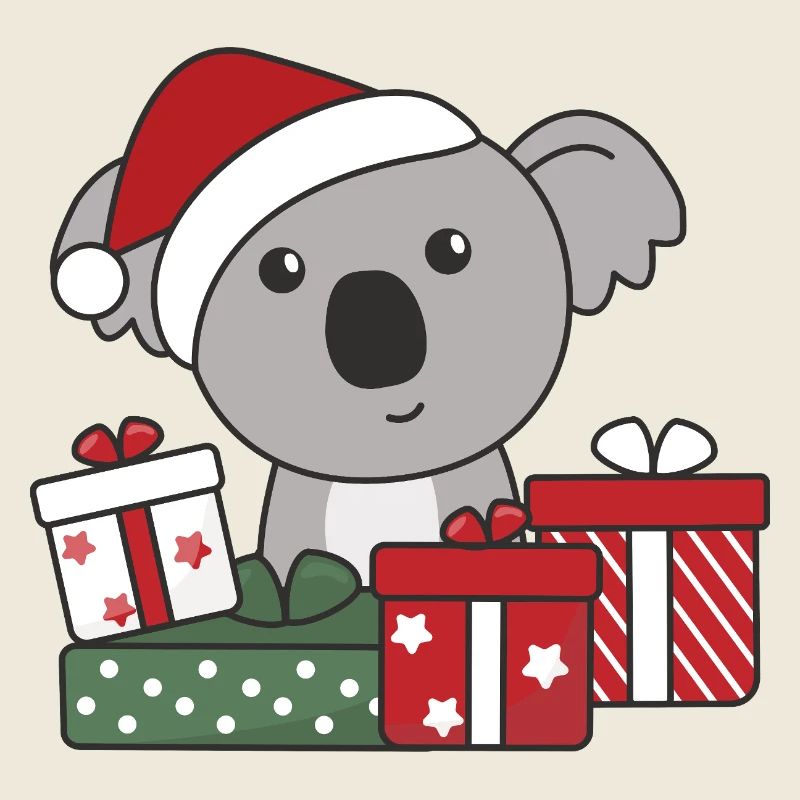 Koala Christmas Gift Winter Animals Koalas