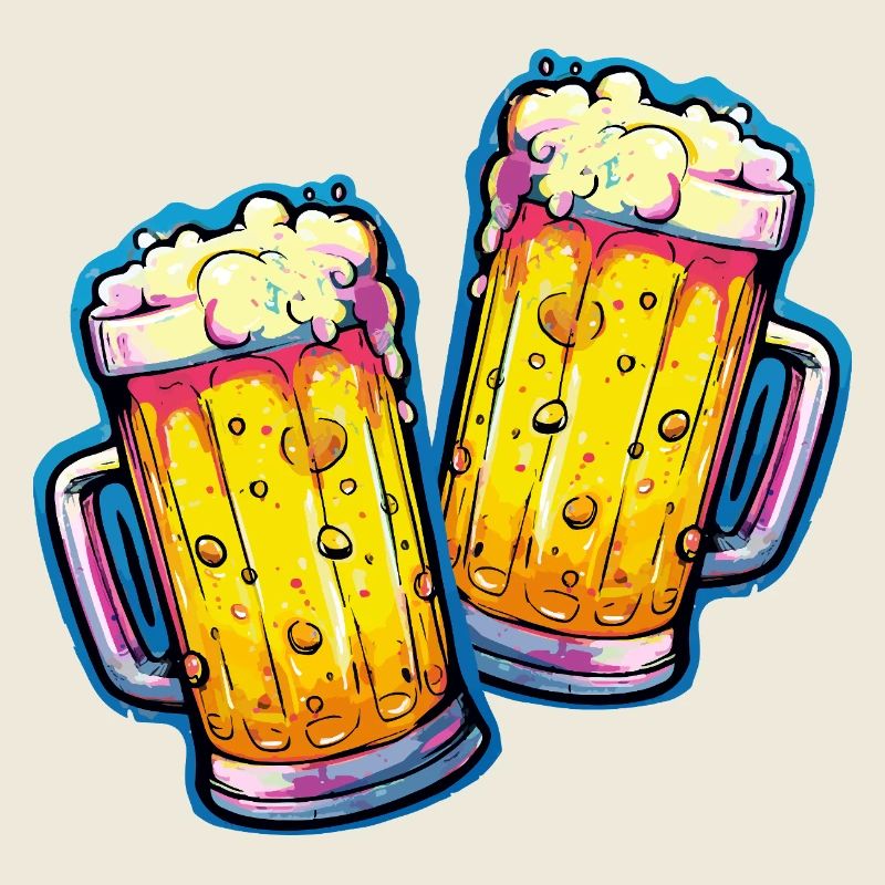 Bier Comic Bierglas