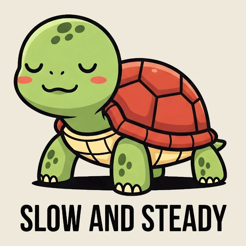 Schildkröte Slow and Steady Design