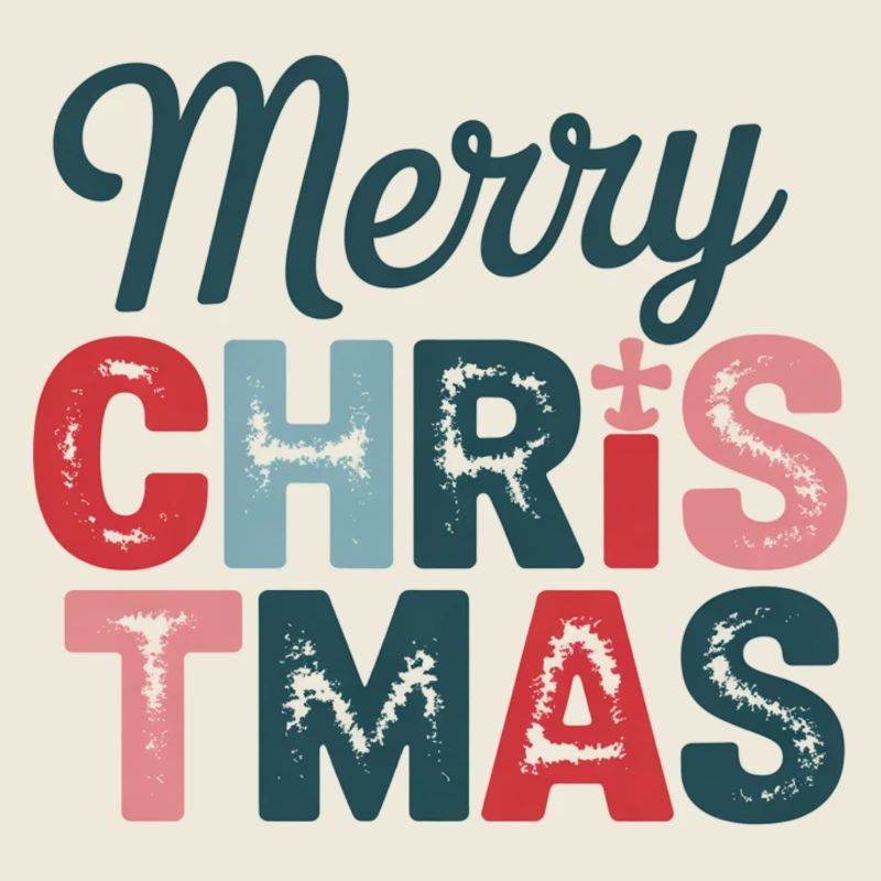 Design de Noël coloré Joyeux Noël