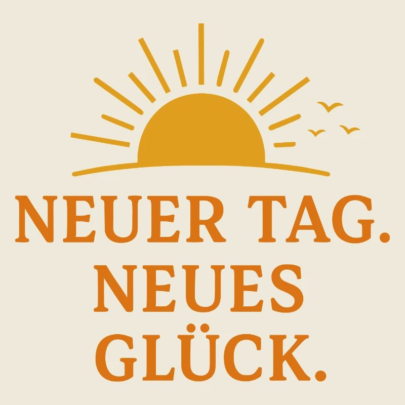Neuer Tag, neues Glück – Positives Mindset Shirt