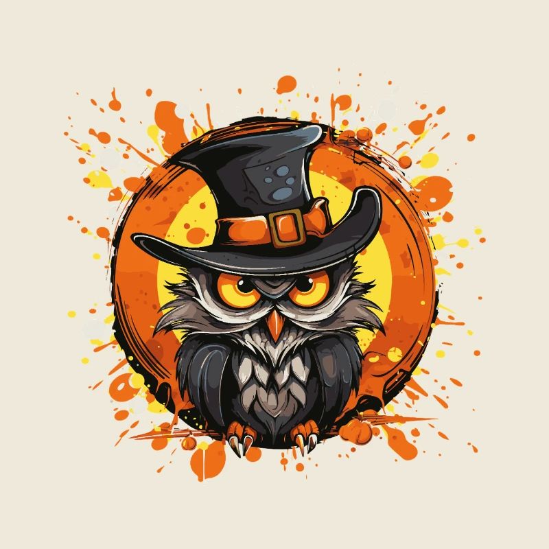 Eulenhut Halloween Splatter