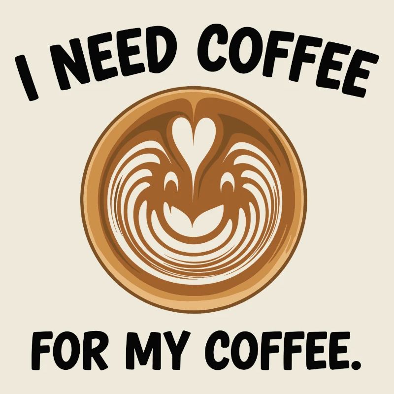 Heart Latte Art: I Need Coffee