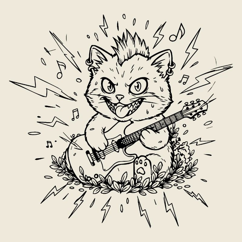Chat punk rock à l’âme rebelle