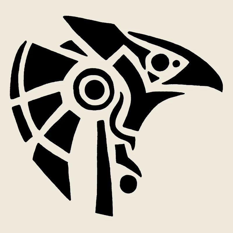 Dieu égyptien Horus (noir)