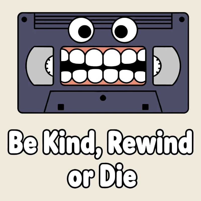 Be Kind Rewind Cassette Cartoon