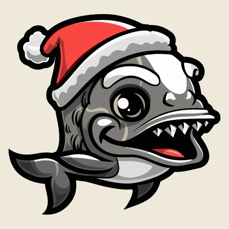 Noël de poisson piranha